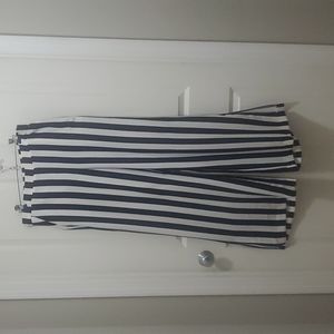 Gabrielle Union's New York & Company: Navy Blue & White striped pants